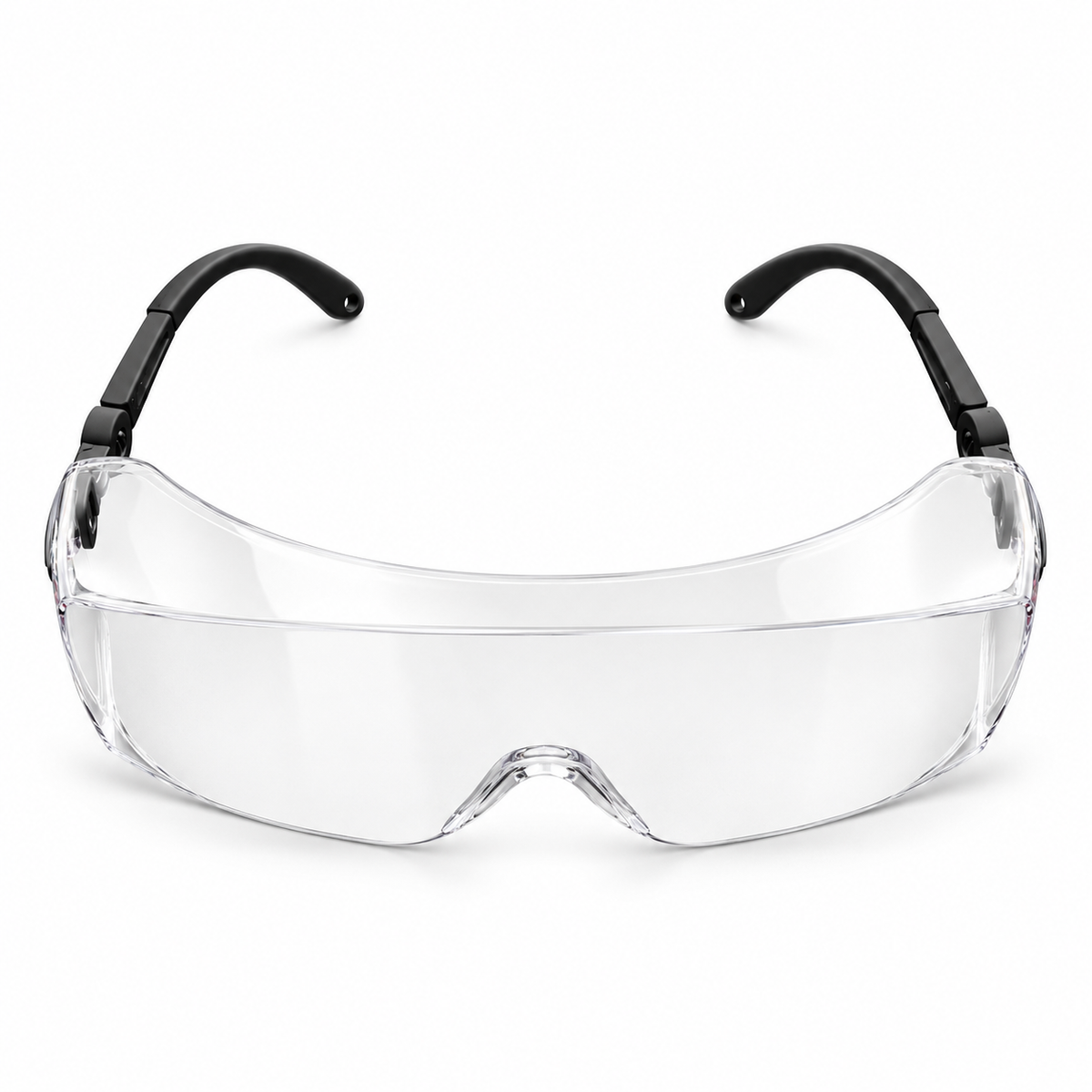 Clear anti-fog safety glasses