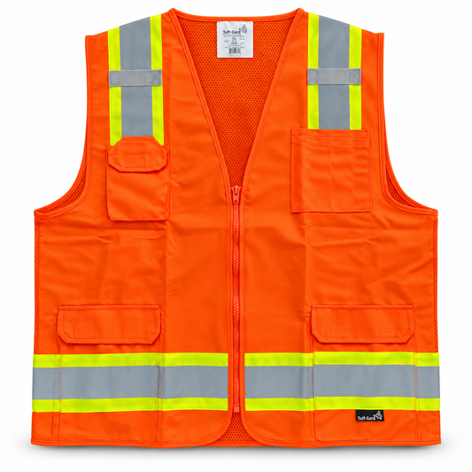 Orange surveyor vest