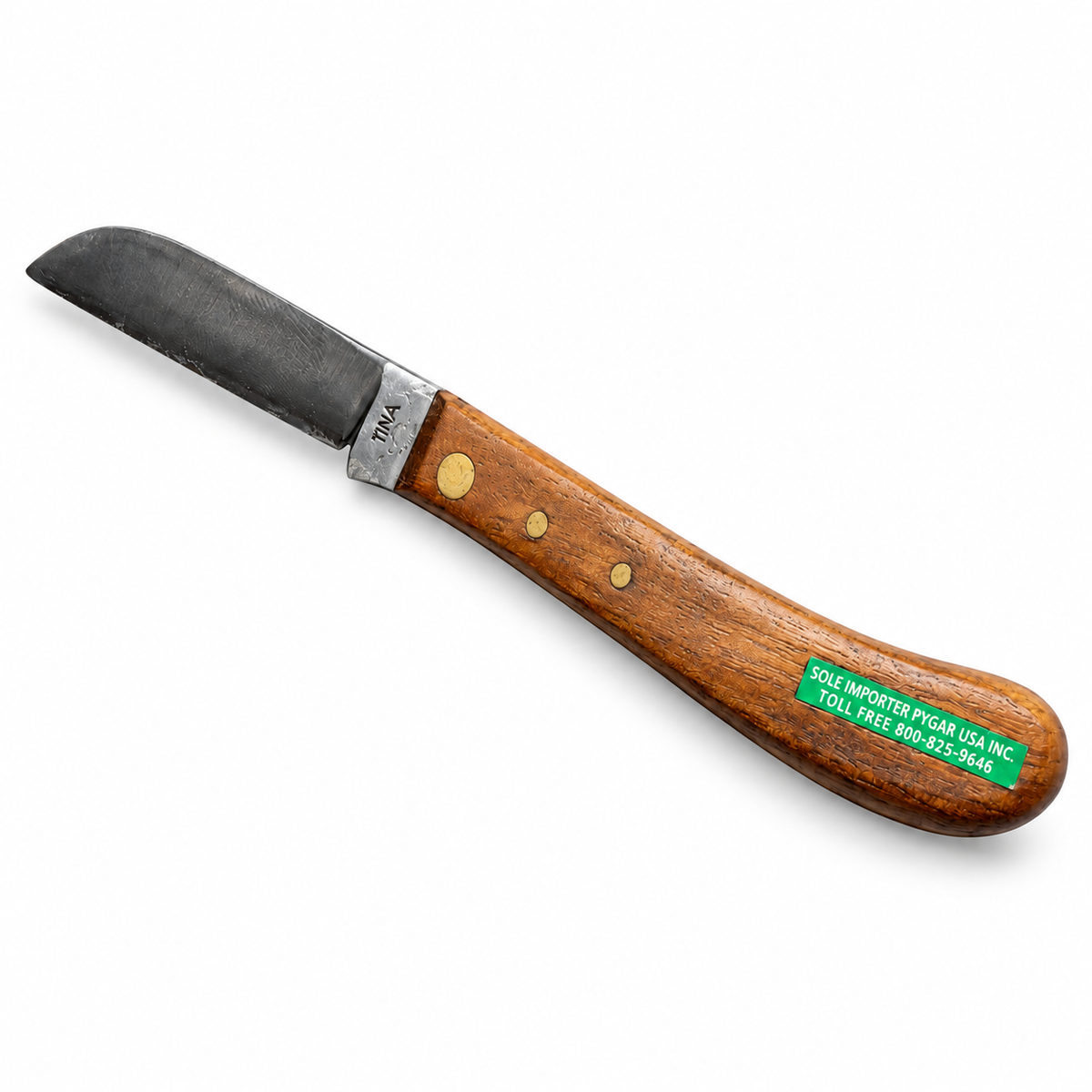 Tina 685 fixed blade grafting knife diagonal view on white background