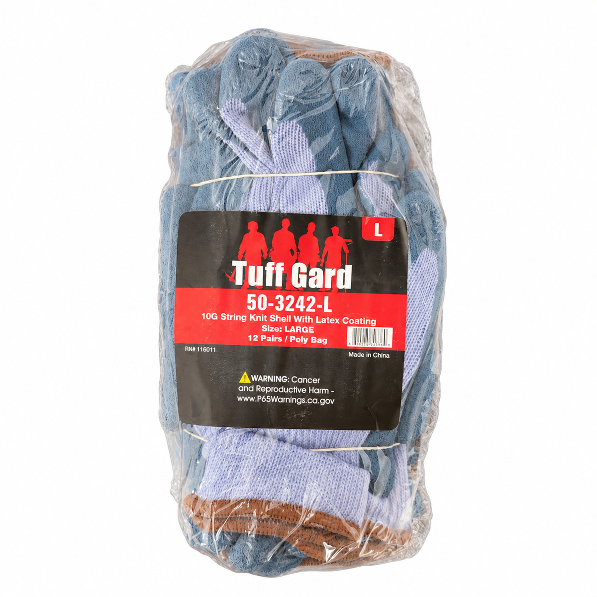 Tuff Gard 50-3242-L original bag of 12 pairs, size L