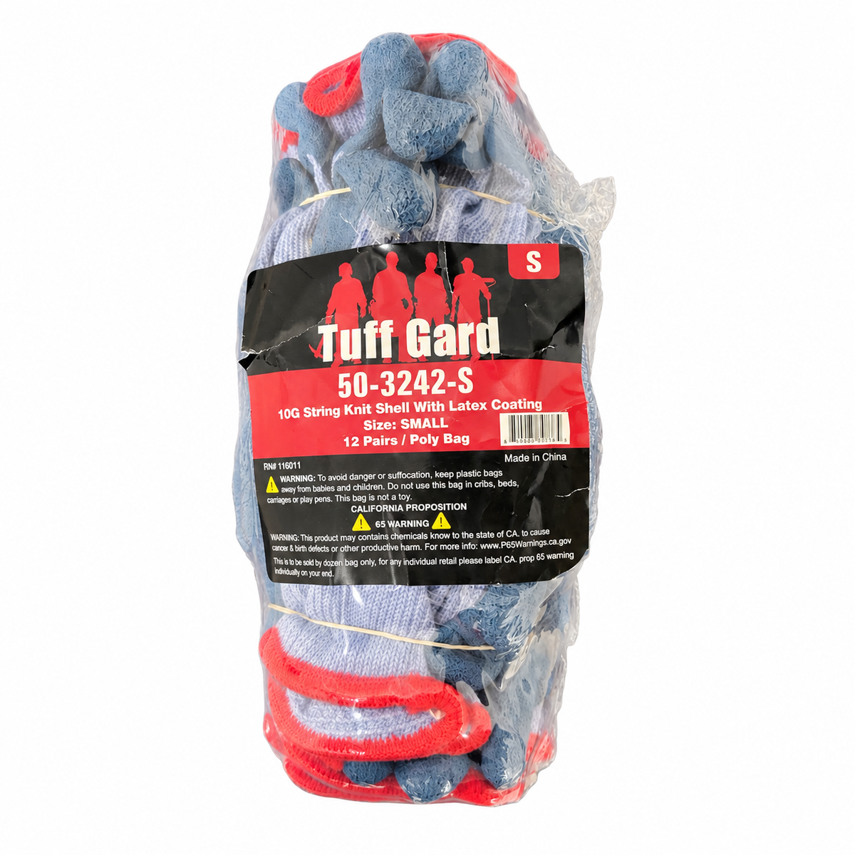 Tuff Gard 50-3242-S original bag of 12 pairs, size S