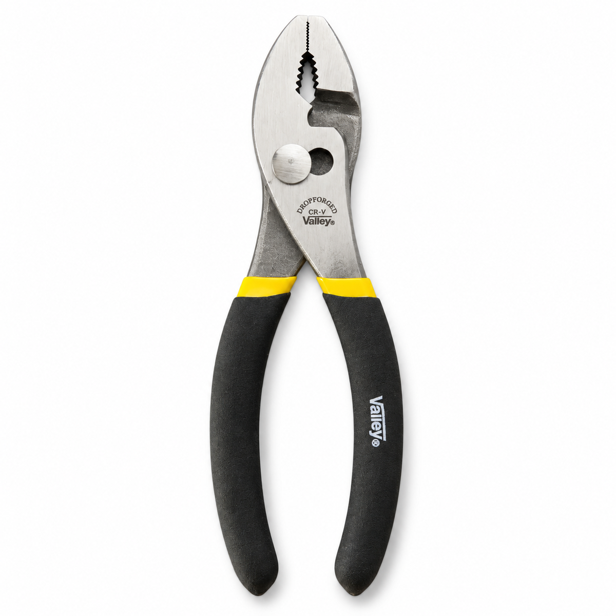 Valley 6-inch slip joint pliers outside packaging on white background