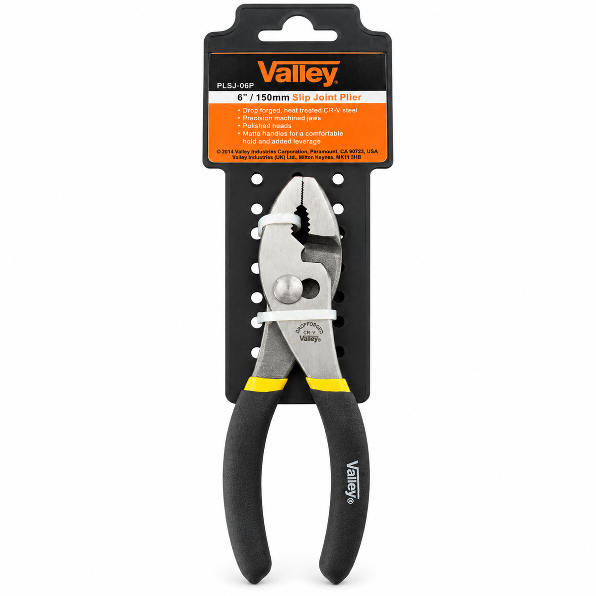 Valley PLSJ-06P slip joint pliers in original retail packaging