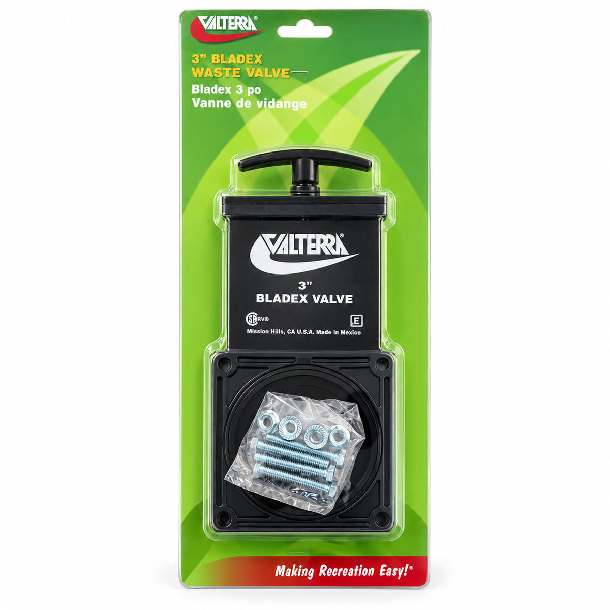 Valterra 3 inch Bladex waste valve T1003VP