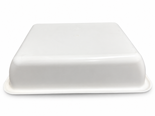 Venus grape picking pan, real upside-down side profile on white background