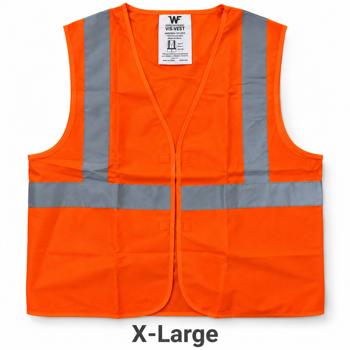 WF 80104 orange safety vest - X-Large